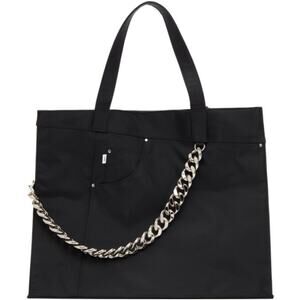 Kara XL Jean Tote Black Chain Rare Nylon Punk NYC